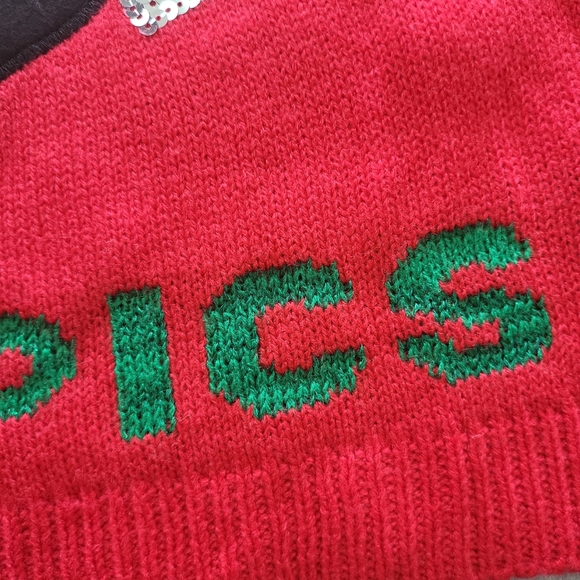 NWT Juniors S(3-5) Ugly Christmas Sweater "Santa Saw Your Insta Pics" Instagram - Picture 7 of 9
